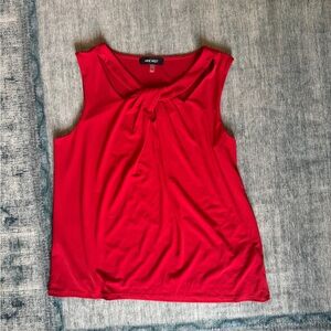 Nine West Bold Red Sleeveless Blouse